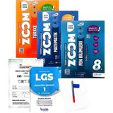 Günay Yayınları 8.Sınıf Zoom Matematik+Fen+Türkçe Soru Bankası-Yeni Baskı-(Aydın+Muba Deneme+Faber Kalem+Silgi)