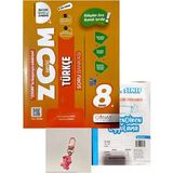 Günay Yayınları 8.sınıf Zoom Türkçe+Ankara Yayınları Deneme+Çanta Süsü