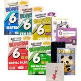 Günay Yayınları Bumerang 6.sınıf Haftalık Denem 5'li Set+Ankara Yayınları ve Gizli Yayınları Deneme+Lego+Telefon Tutucu+Çanta Süsü