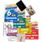 Günay Yayınları Bumerang 6.sınıf Haftalık Deneme 4'lü Set+Ankara Yayınları ve Gizli Yayınları Deneme+Lego+Vantuz+Çanta Süsü