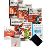 Günay Yayınları Bumerang 8.sınıf 5'li Set+Ankara Yayınları ve Gizli Yayınları Deneme+Çanta Süsü+Vantuz