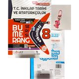 Günay Yayınları Bumerang 8.sınıf Inkılap Tarihi Defter Kitap+Ankara Yayınları Deneme+Çanta Süsü
