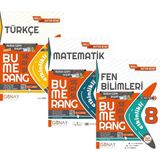 Günay Yayınları Bumerang Serisi LGS Etkinlikli Türkçe+Matematik+Fen Bilimleri Akıllı Defter Seti