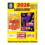 Günay Yayınları Günay Tüm Dersler Lgs 8.Sınıf 888 Soruda İlk Dönem Soru+Fenomen Gama 2026 8Snf.1.Dönem Kamp