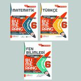Günay Yayınları Gün&Ay Yayınları 6. Sınıf Bumerang Etkinlikli Türkçe Matematik Fen Bilimleri Soru Bankası Seti