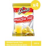 Günbak 250Gr Muzlu Süt Aromalı İçecek Tozu x 4 Adet - 250 gr