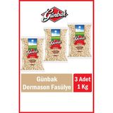 Günbak Dermason Fasülye 1 Kg x 3 Adet