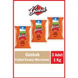 Günbak Futbol Kırmızı Mercimek 1 Kg X 3 Adet