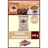 Günbak Türk Kahvesi 100 Gr X 12 Adet