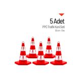 Günbay Ticaret 5 Adet Eko Trafik Konisi 50 Cm Trafik Dubası