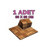GUNBO HOME 1 adet 30x30 cm Tik Karo Deck Teak Yer Karosu Masif Ahşap Sudan Etkilenmez Bahçe Banyo Parkesi