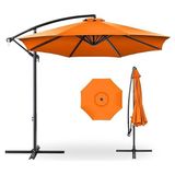 Gunbo Home 3 mt 8 Kaburga Full Demir 21 kg Bahçe Şemsiyesi Full Set Yerli Üretim Büyük Şemsiye - Turuncu