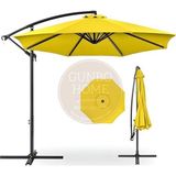 Gunbo Home 3 Mt 8 Kaburga Full Demir 21 Kg Sarı Renk Bahçe Şemsiyesi Sarı