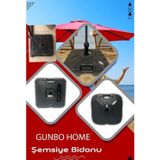 Gunbo Home Plaj Şemsiye Bidonu 22 Lt 1 Adet Adaptörlü Bayrak Bidonu Siyah