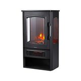 Gunbo Home Xlarge Elektrikli Şömine ve Elektrikli Soba Fanlı Isıtıcı, Led Odun Efekti, Metal Kasa Nd-183c Siyah