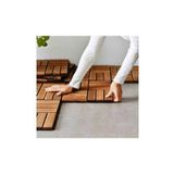 GUNBO OUTDOOR 5 Koli Tik Ağacı Parke Balkon Teras Yer Döşemesi Masif Ahşap 5x9 =45 Adet