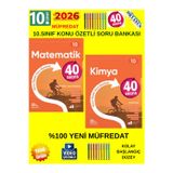 Güncel 10.Sınıf 40 Sesans Matematik-Kimya Konu Özetli(Kolay) Soru Bankası Seti(Yeni Müfredat)