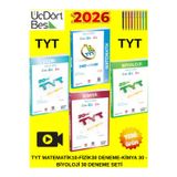 Güncel 2026 Müfredat Üçdörtbeş Tyt Matematik-Fizik-Kimya-Biyoloji Deneme+Tablet Kalem Dahil Set