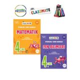 Güncel 4.Sınıf Classmate Matematik-Fen Yeni Nesil Soru Bankası Seti+Kalemlik