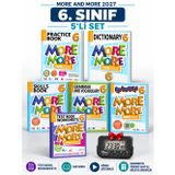 Güncel 6.Sınıf 6 MORE&MORE PRACTICE BOOK SETİ + TEST BOOK WORKSHEETS (5li Set)+Kronometre