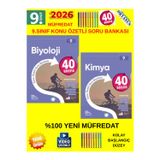 Güncel 9.Sınıf 40 Sesans Biyoloji-Kimya Konu Özetli(Kolay) Soru Bankası Seti(Yeni Müfredat)