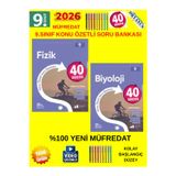 Güncel 9.Sınıf 40 Sesans Fizik-Biyoloji Konu Özetli(Kolay) Soru Bankası Seti(Yeni Müfredat)