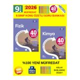 Güncel 9.Sınıf 40 Sesans Fizik-Kimya Konu Özetli(Kolay) Soru Bankası Seti(Yeni Müfredat)