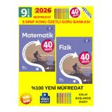 Güncel 9.Sınıf 40 Sesans Matematik-Fizik Konu Özetli(Kolay) Soru Bankası Seti(Yeni Müfredat)