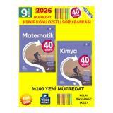 Güncel 9.Sınıf 40 Sesans Matematik-Kimya Konu Özetli(Kolay) Soru Bankası Seti(Yeni Müfredat)