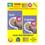 Güncel 9.Sınıf 40 Sesans Tarih-Coğrafya Konu Özetli(Kolay) Soru Bankası Seti(Yeni Müfredat)