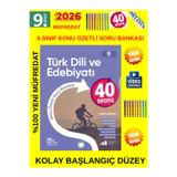 Güncel 9.Sınıf 40 Sesans Türk Dili Edb.Konu Özetli(Kolay) Soru Bankası Seti(Yeni Müfredat)