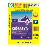 Güncel 9.Sınıf Iceberg Coğrafya (Orta) Soru Bankası Seti(Yeni Müfredat)+Tablet Kalem