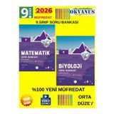 Güncel 9.Sınıf Iceberg Matematik-Biyoloji (Orta) Soru Bankası Seti(Yeni Müfredat)+Kalem