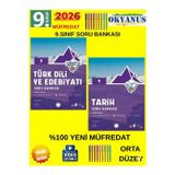Güncel 9.Sınıf Iceberg Türk Dili Edb-Tarih (Orta) Soru Bankası Seti(Yeni Müfredat)+Kalem