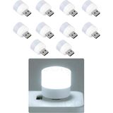 Güncel Çarşı Güncelçarşı 10 Adet Taşınabilir USB Mini LED Lamba, Mini Gece Lambası, Kitap Okuma Lambası, Loş Ortam Işığı - Beyaz