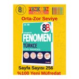 Güncel Kurmay 8.Sınıf Türkçe Fenomen B Soru Bankası Soru Bankası Seti(Orta Zor)+Kalem