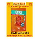 Güncel Müfredat 8.Sınıf Türkçe (Yeni Ürün)Soru Bankası +Android Kalem