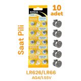 Güncel Vitrin Lr626/lr66 Ag4/sr626 Sw/377a 1.55v Kol Saati Pili 10 Adet