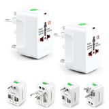 GüncelÇarşı 2 Adet 150 Ülke Universal Seyahat Adaptörü Çok Amaçlı Priz Dönüştürücü USB Girişli UK EU US AU Fiş Çevirici Akım Korumalı Taşınabilir Dünya Tipi Travel Adaptör
