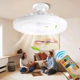 GüncelÇarşı E27 LED Işıklı Sessiz Tavan Vantilatörü, Ayarlanabilir Renk Sıcaklığı, Kısılabilir Fan Lambası, Ayarlanabilir Fan Hızları, Zamanlayıcılı, Uzaktan Kumandalı, Fanlı Tavan Lambası