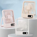 GüncelÇarşı Şarjlı Taşınabilir Sessiz Masa Vantilatörü, 1 Adet, 180° Ayarlanabilir, 5 Hız, LED Göstergeli, Type-C Şarj Edilebilir, Portatif Mini Fan