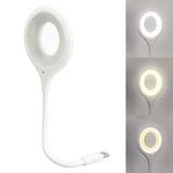 GüncelÇarşı Sesle Kontrol 3 Renk Işık Modlu Akrobat USB LED Kitap Okuma Işığı, USB Gece Işığı Lambası, 20 LED, Sesle Kontrol Masası Işığı, Ses Komutları Açıklamada Mevcuttur