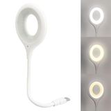 GüncelÇarşı Sesle Kontrol 3 Renk Işık Modlu Akrobat USB LED Kitap Okuma Işığı, USB Gece Işığı Lambası, 20 LED, Sesle Kontrol Masası Işığı, Ses Komutları Açıklamada Mevcuttur