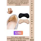 Gündelik Konforlu İnce Yumuşak Ayak Topuk Vurma Önleyici Boşluk Doldurma Daraltma Pedi 5 Mm 3 Adet
