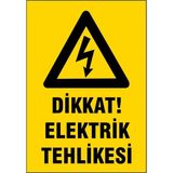 Gündoğdu 5 Adet Elektrik Tehlikesi Uyarı Ikaz Levhası
