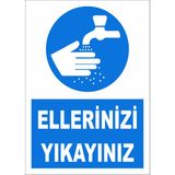 Gündoğdu 5 Adet Ellerinizi Yıkayınız Uyarı Ikaz Levhası