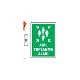 Gündoğdu Acil Toplama Alanı Uyarı Ikaz Levhası 25X35 cm