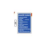 Gündoğdu Asansör Talimatı Uyarı Ikaz Levhası 25 x 35 cm