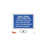 Gündoğdu Burayı Tekrar Temiz Bulmak Için Uyarı Ikaz Levhası - 1 Adet - 25X35CM