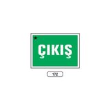 Gündoğdu Çıkış Uyarı Ikaz Levhası 175 x 25 cm